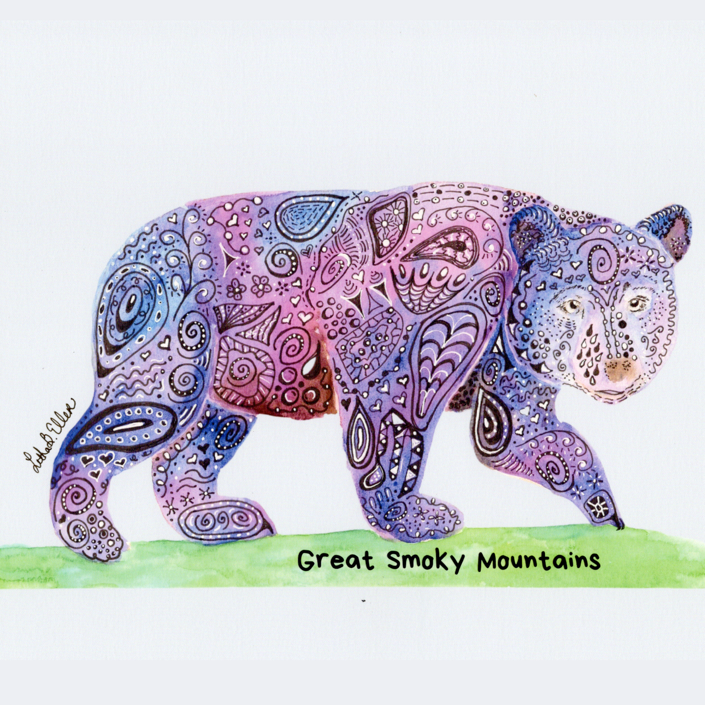 Smoky Mountain Bear Decal 3-Pack