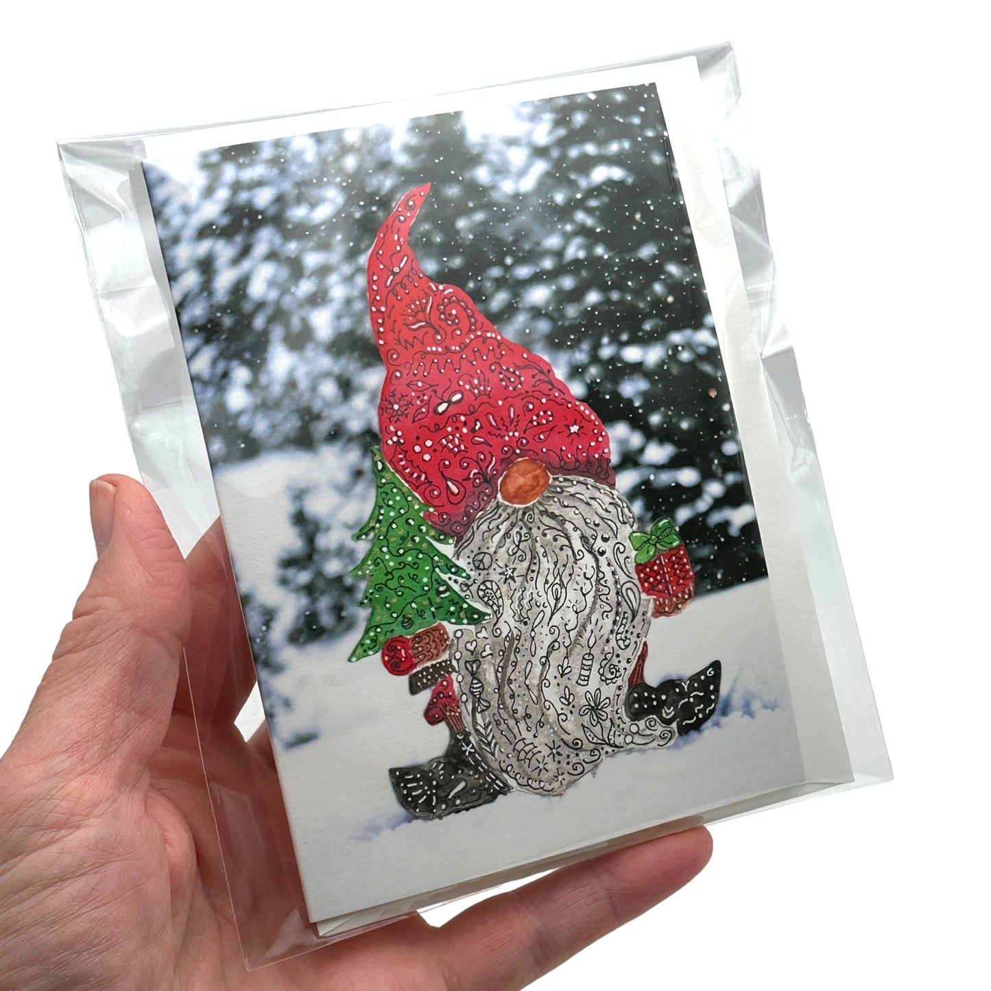 Comin' Gnome for Christmas! Greeting Card 2-Pack
