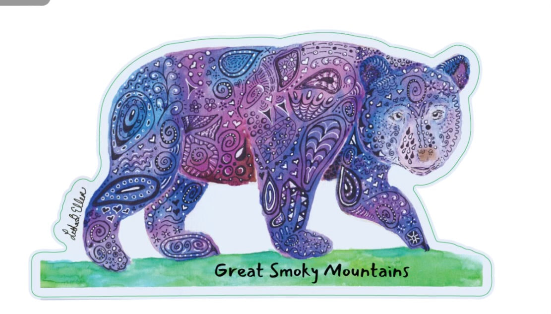 Smoky Mountain Bear Decal 3-Pack