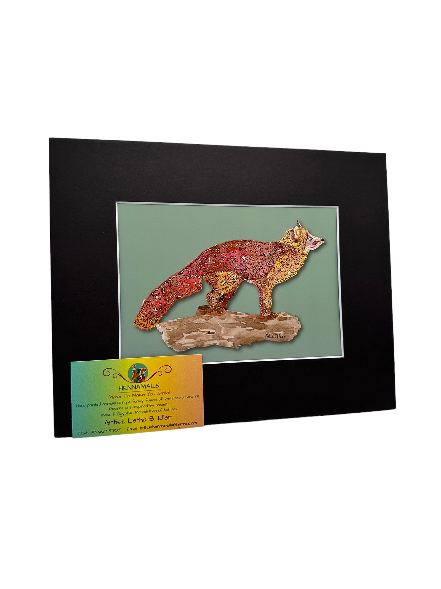 Foxy Loxy Matted Print - 3 Sizes Available