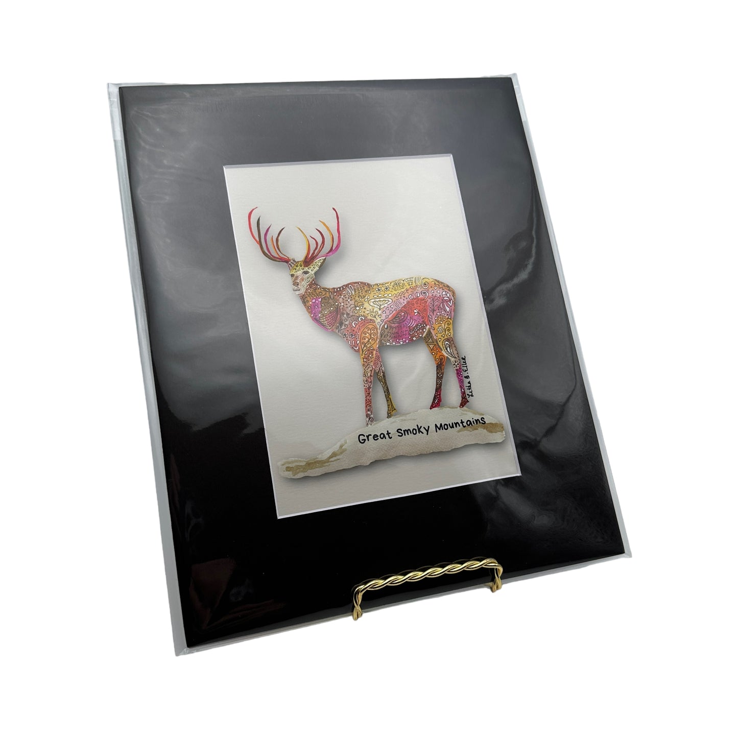 Smoky Mountain Elk Matted Print - 3 Sizes Available