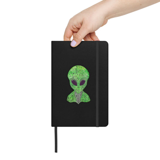 Alien Original Art Journal, Hardcover Notebook with Original Extraterrestrial Design, Perfect for Sketching & Writing, Unique Sci-Fi Gift