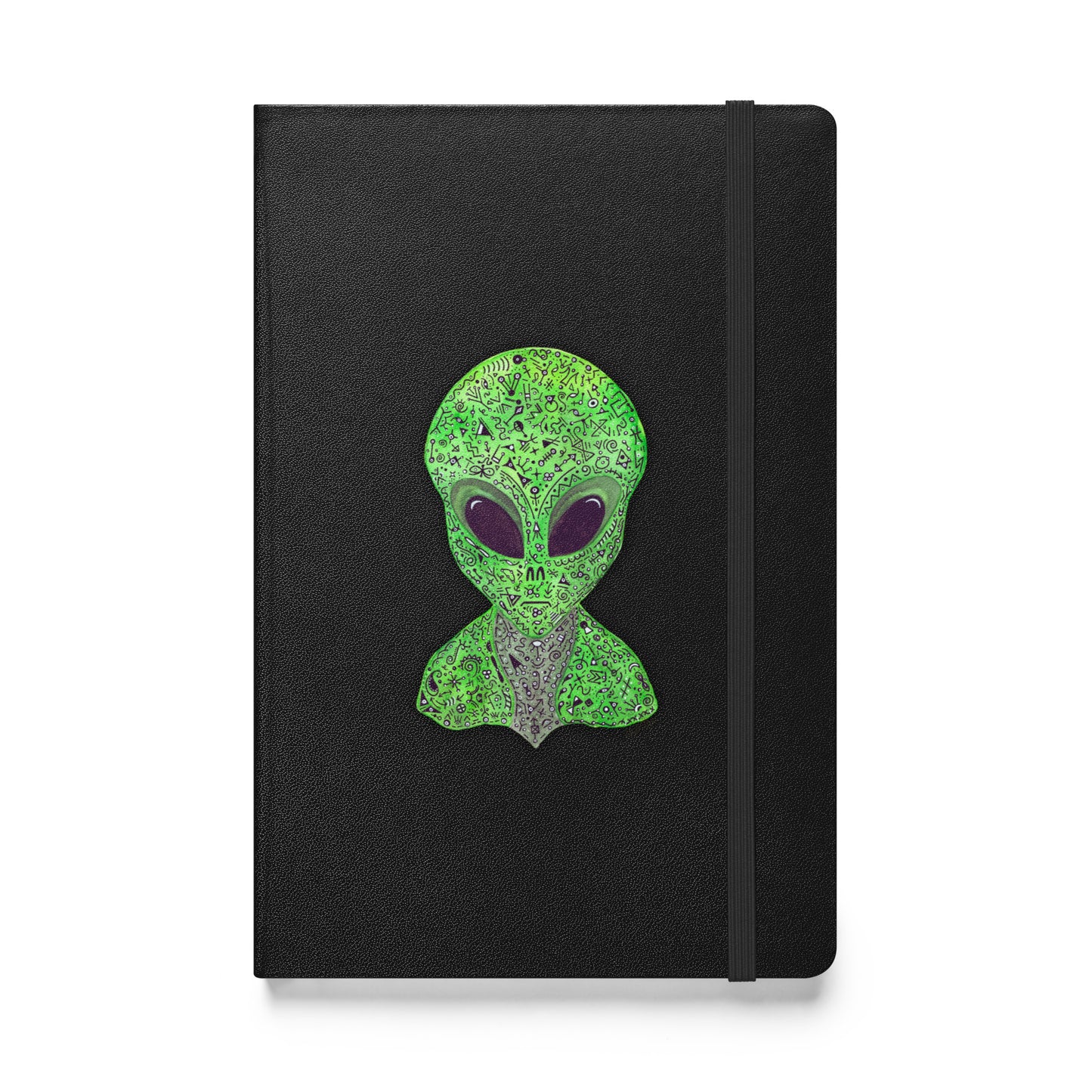 Alien Original Art Journal, Hardcover Notebook with Original Extraterrestrial Design, Perfect for Sketching & Writing, Unique Sci-Fi Gift