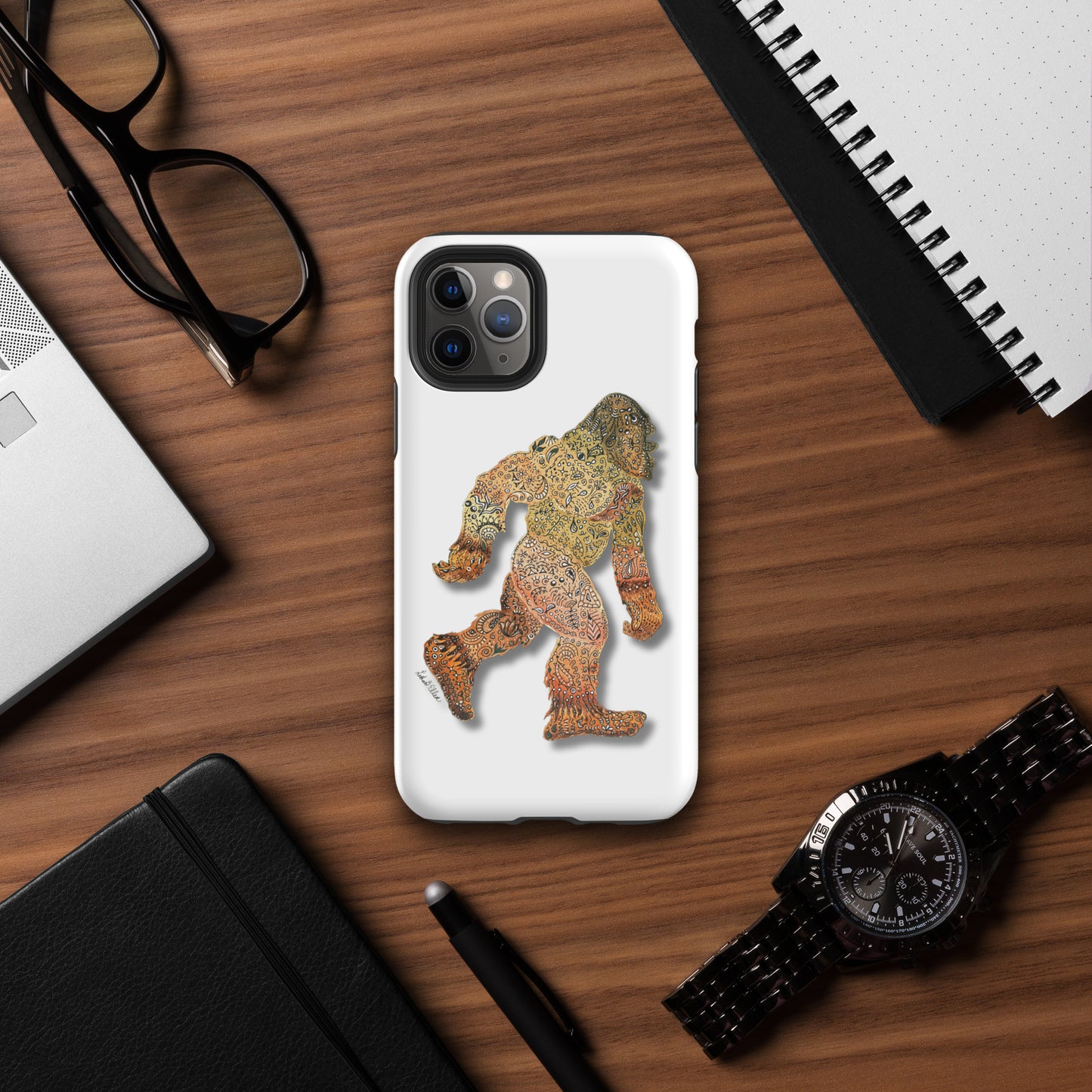 Bigfoot iPhone® Tough Case - Original Artwork Design - Durable Protective Phone Cover - Unique Gift for Cryptozoology Fans