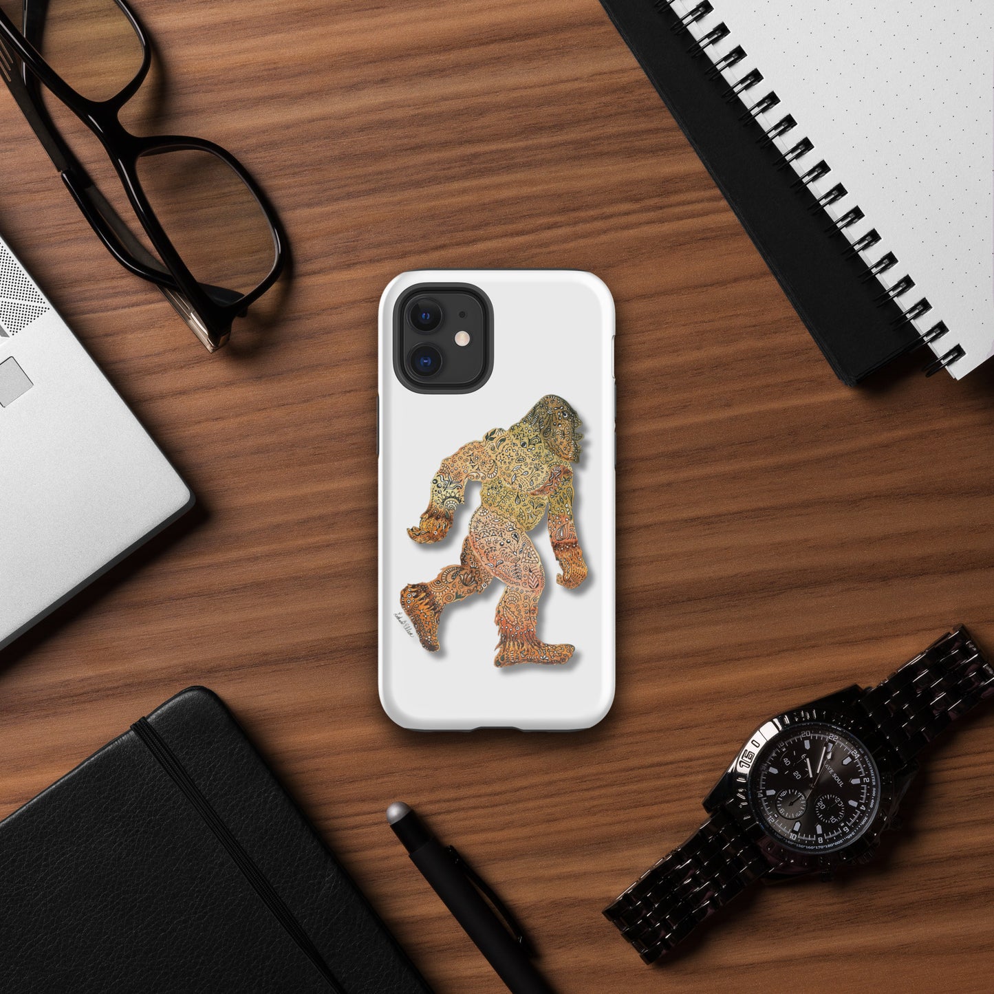 Bigfoot iPhone® Tough Case - Original Artwork Design - Durable Protective Phone Cover - Unique Gift for Cryptozoology Fans