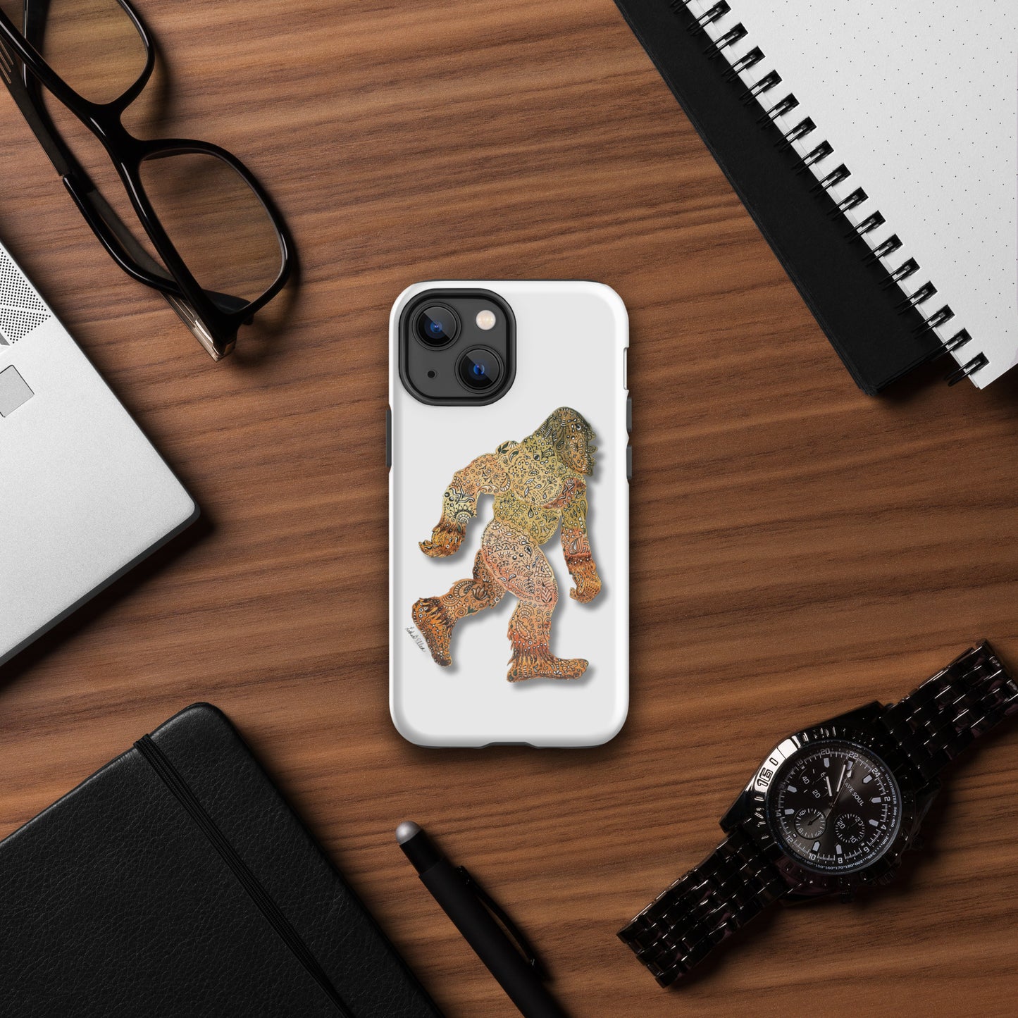 Bigfoot iPhone® Tough Case - Original Artwork Design - Durable Protective Phone Cover - Unique Gift for Cryptozoology Fans