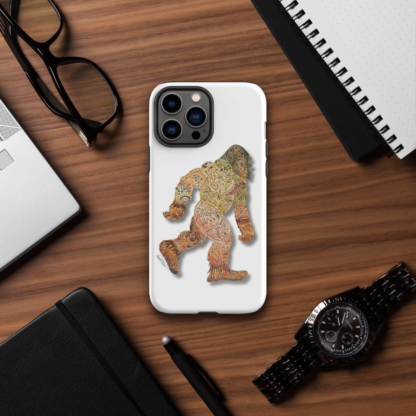 Bigfoot iPhone® Tough Case - Original Artwork Design - Durable Protective Phone Cover - Unique Gift for Cryptozoology Fans