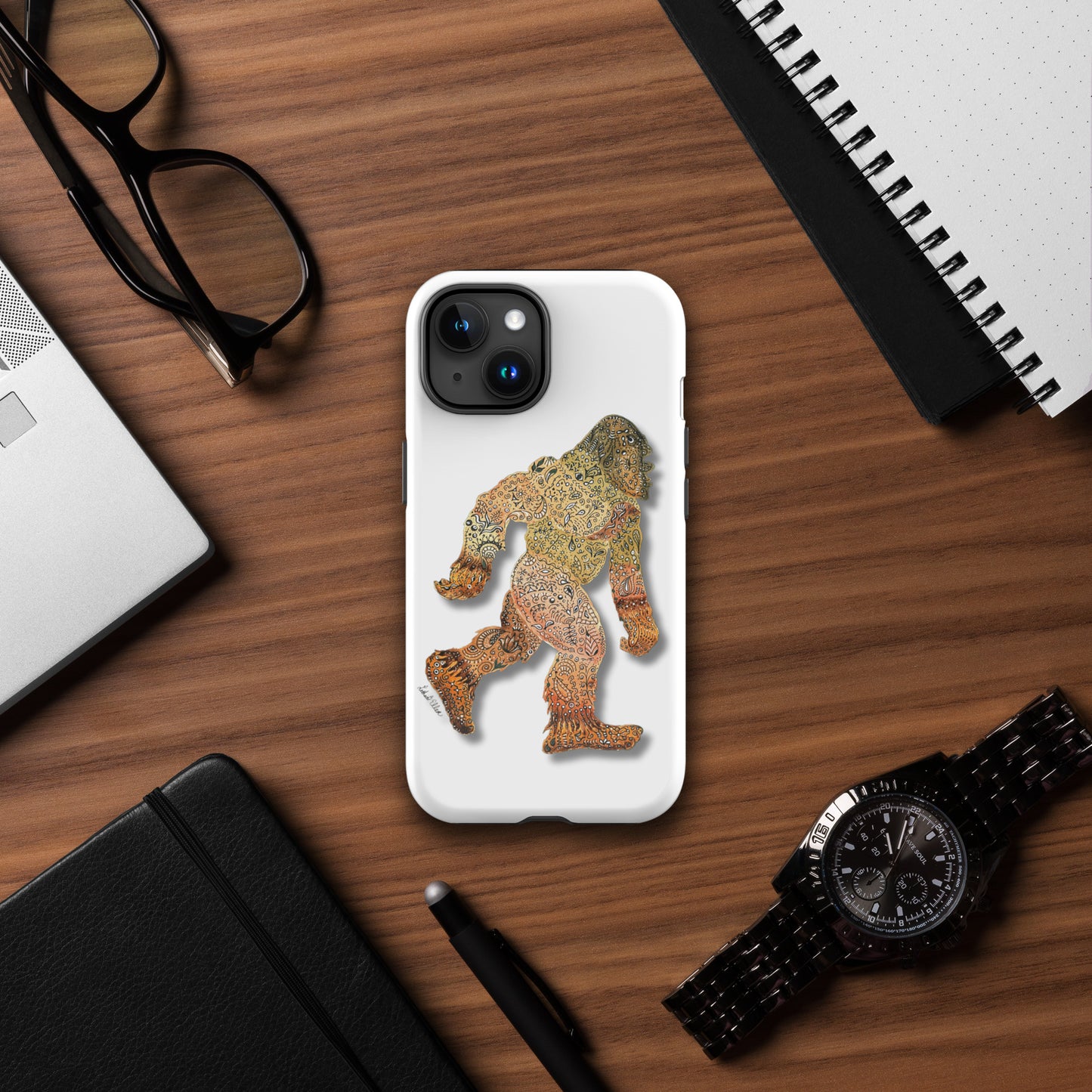 Bigfoot iPhone® Tough Case - Original Artwork Design - Durable Protective Phone Cover - Unique Gift for Cryptozoology Fans