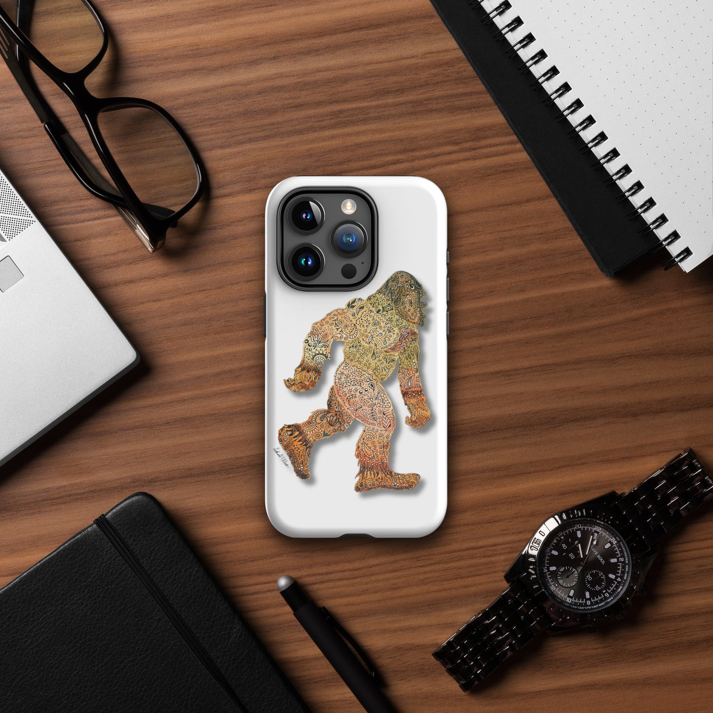Bigfoot iPhone® Tough Case - Original Artwork Design - Durable Protective Phone Cover - Unique Gift for Cryptozoology Fans