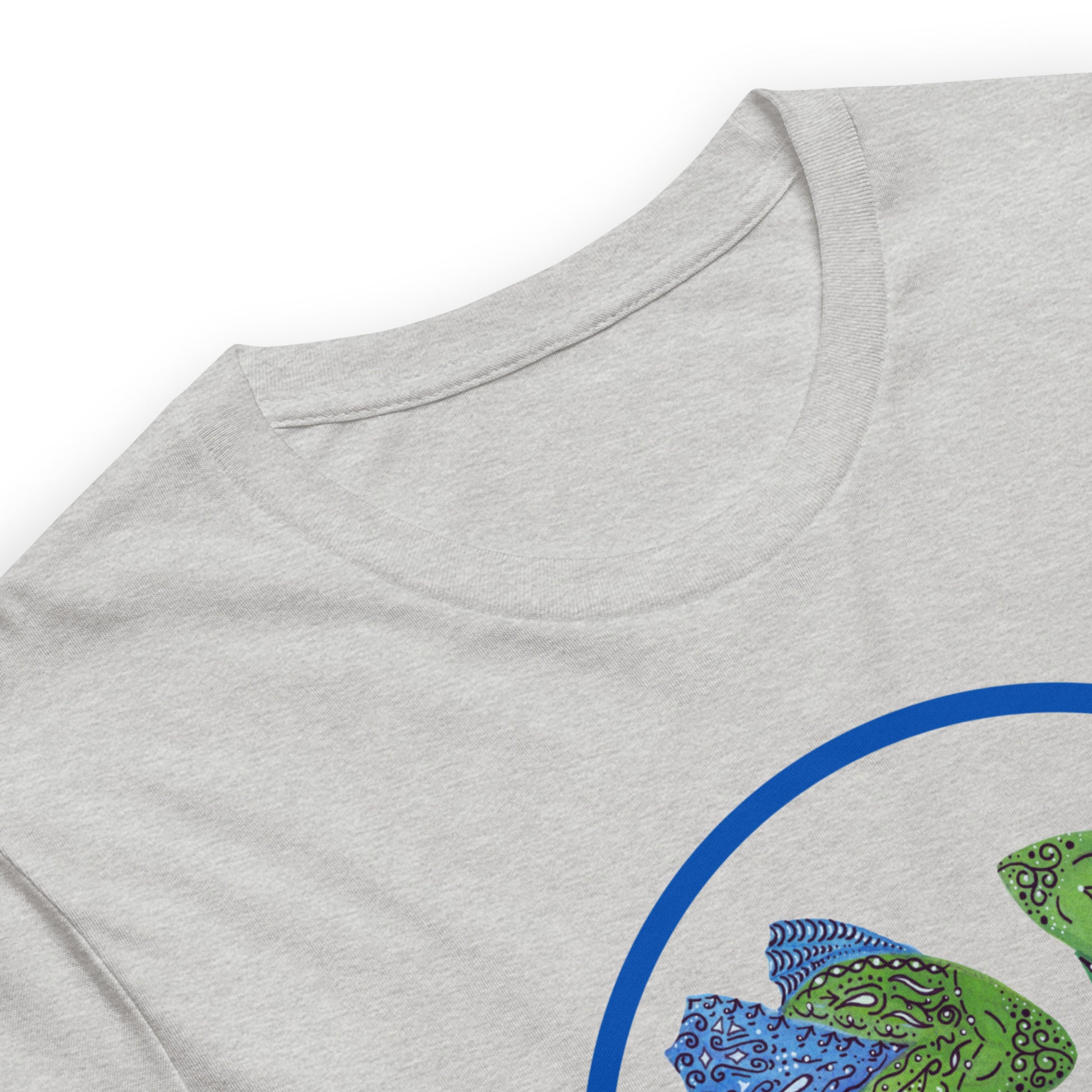 Pisces Zodiac Unisex Tshirt Original Artwork collar