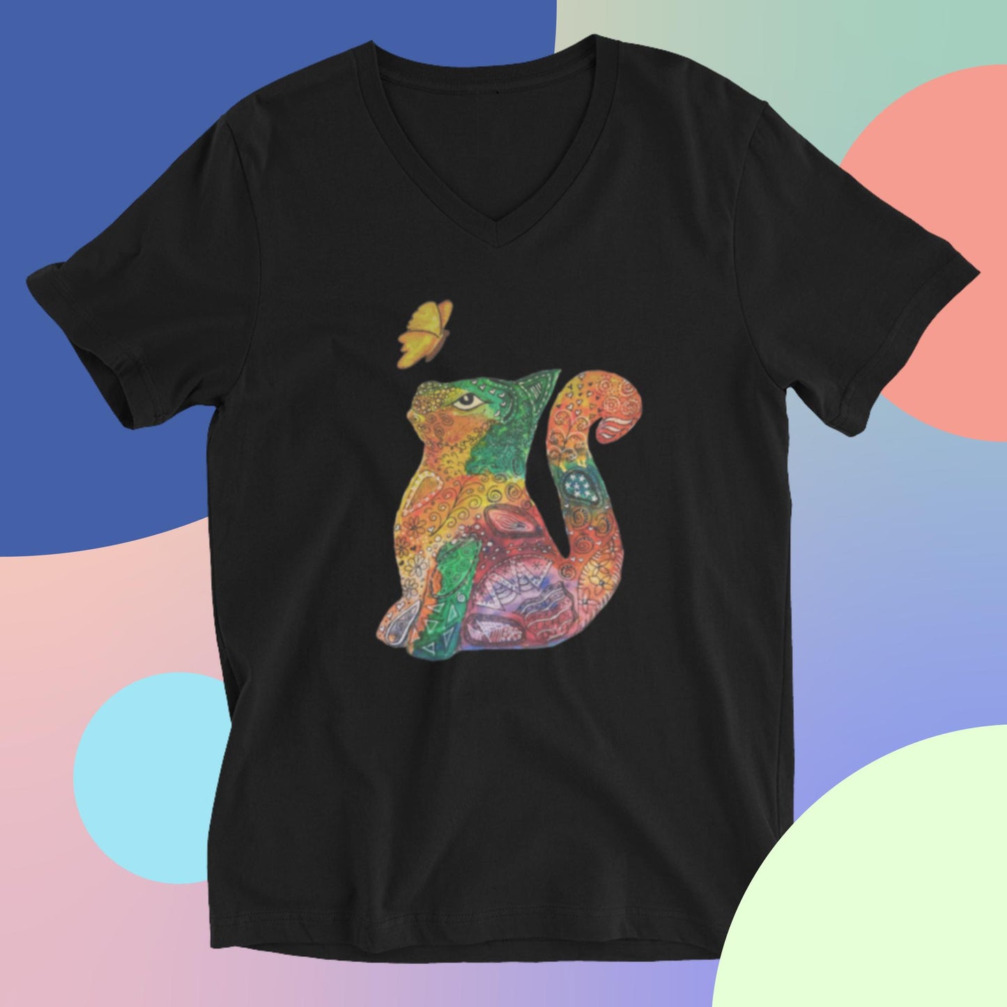 R. Kitty Unisex Short Sleeve V-Neck T-Shirt