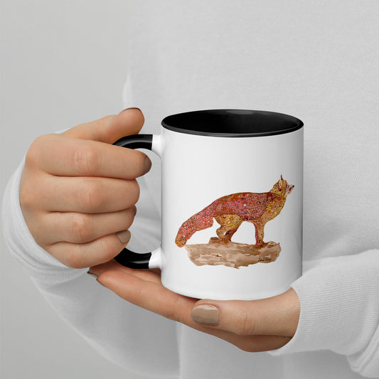 Fox Mug with Color Inside