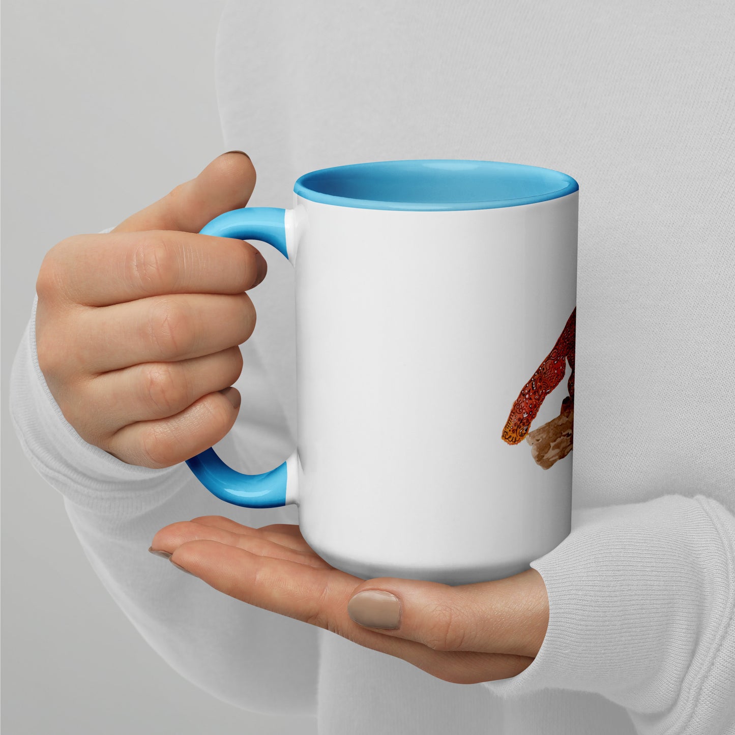 Fox Mug with Color Inside