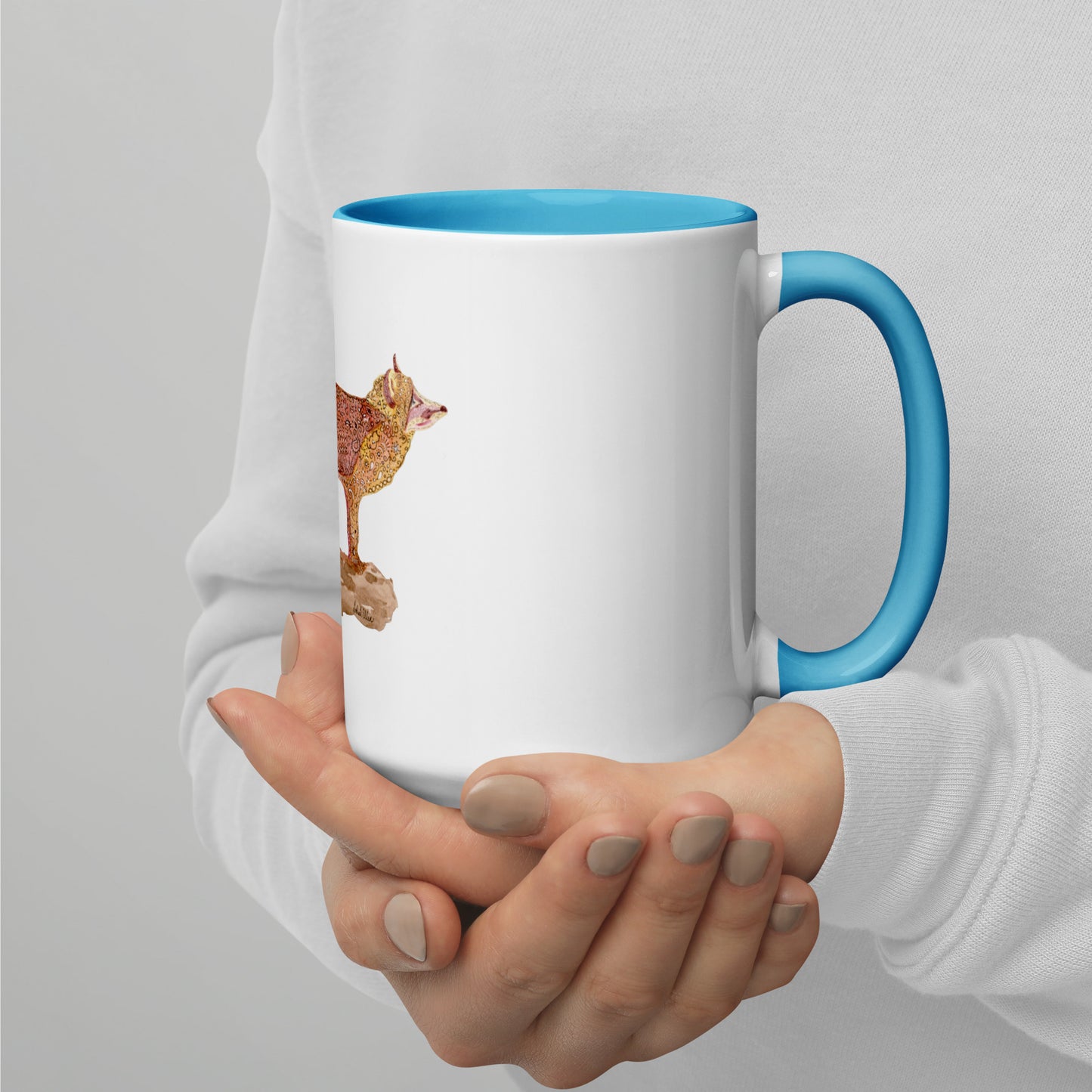 Fox Mug with Color Inside