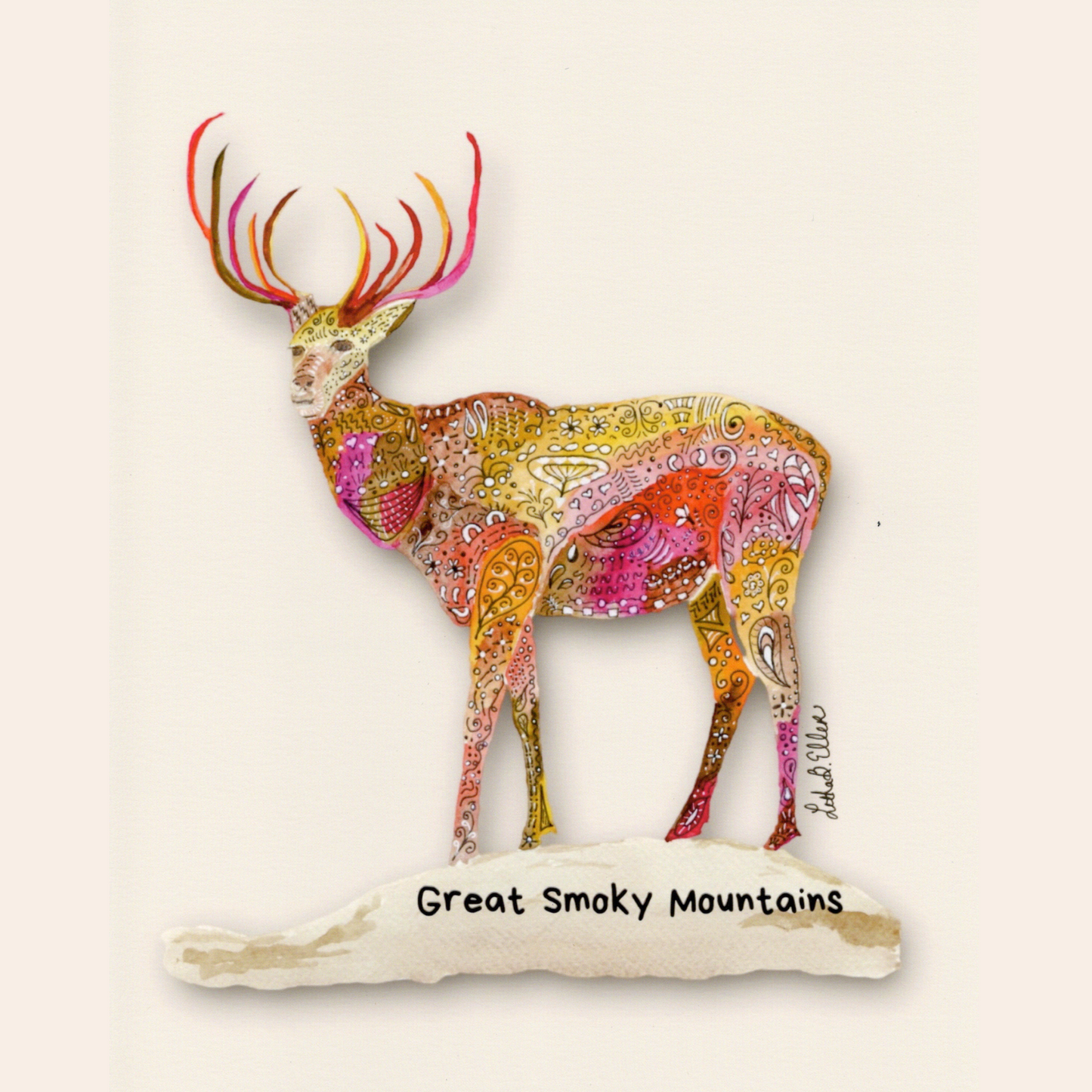 Smoky Mountain Elk Decal 3-Pack