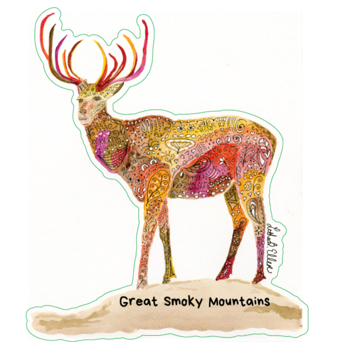 Smoky Mountain Elk Decal 3-Pack