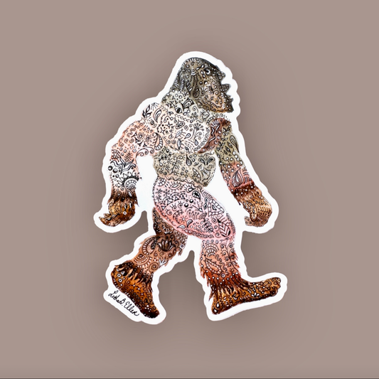 Bigfoot Decal 5" Weatherproof Vinyl Sticker- Perfect Cryptid Fan Gift!