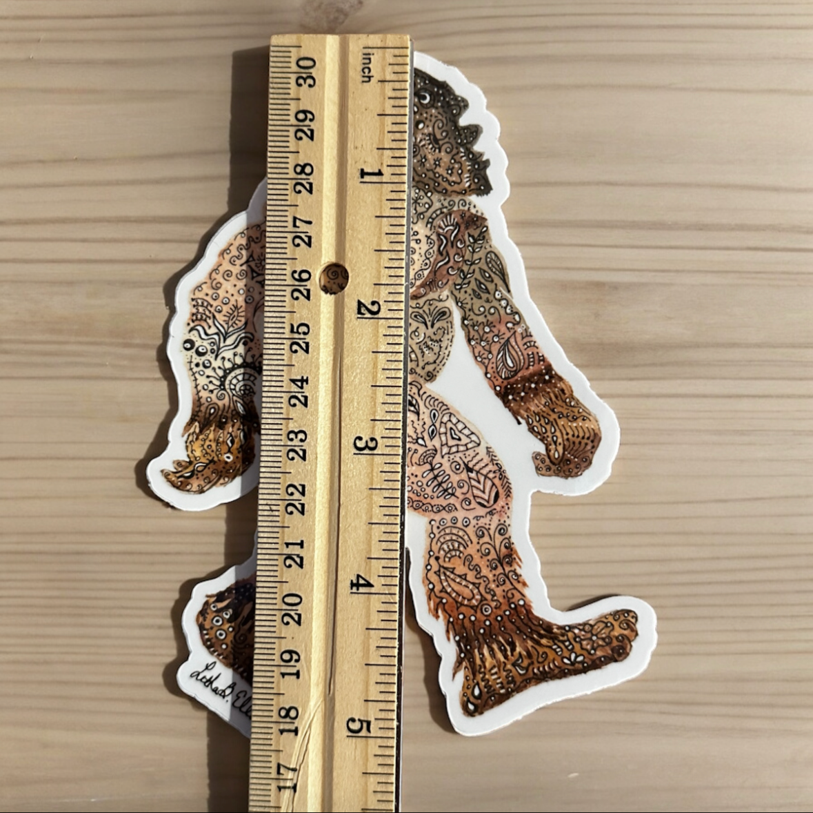 Bigfoot Decal 5" Weatherproof Vinyl Sticker- Perfect Cryptid Fan Gift!