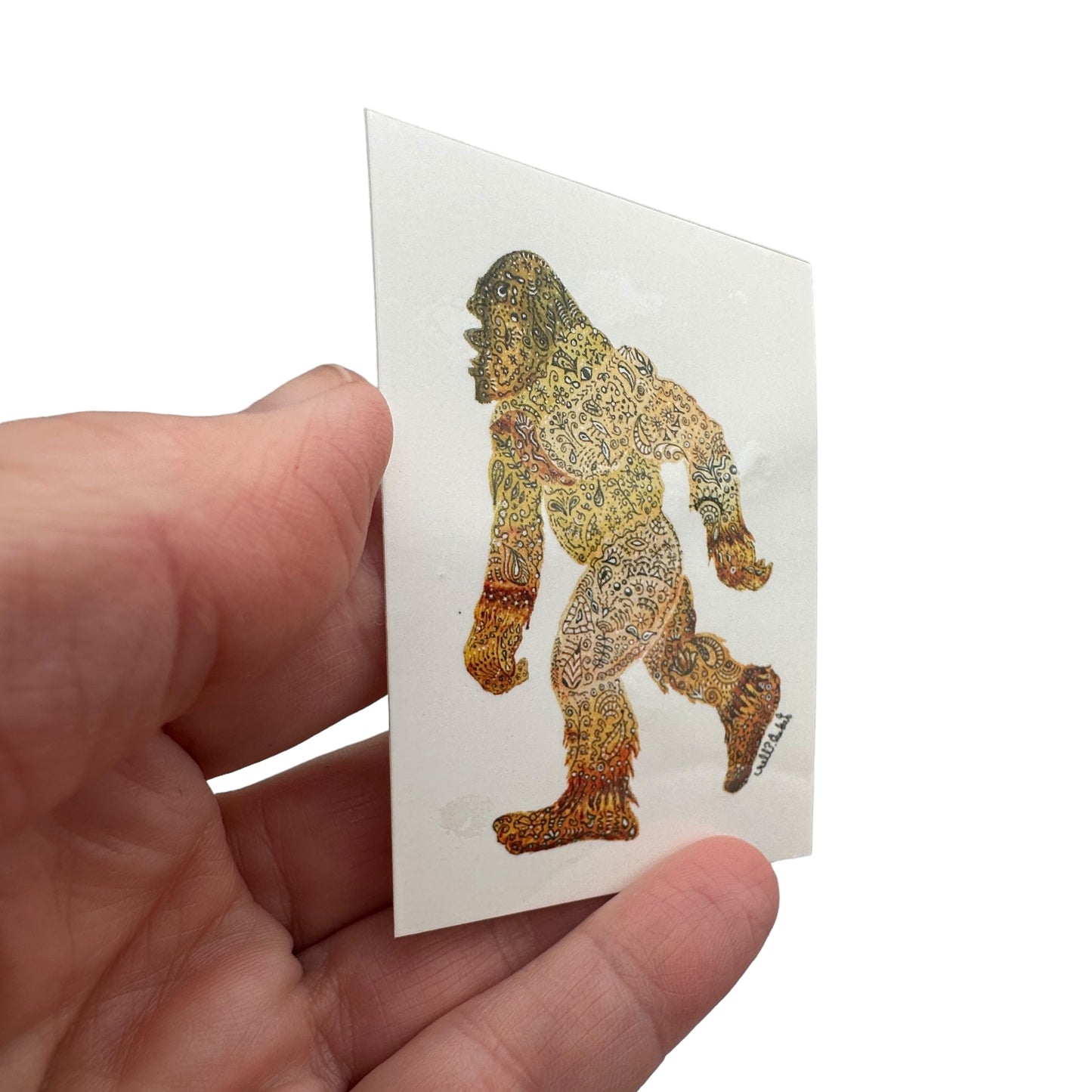 Bigfoot Temporary Tattoo Set - Pack of 5, Original Artistic Designs, Ideal for Parties, Unique Gift for Cryptid Fans