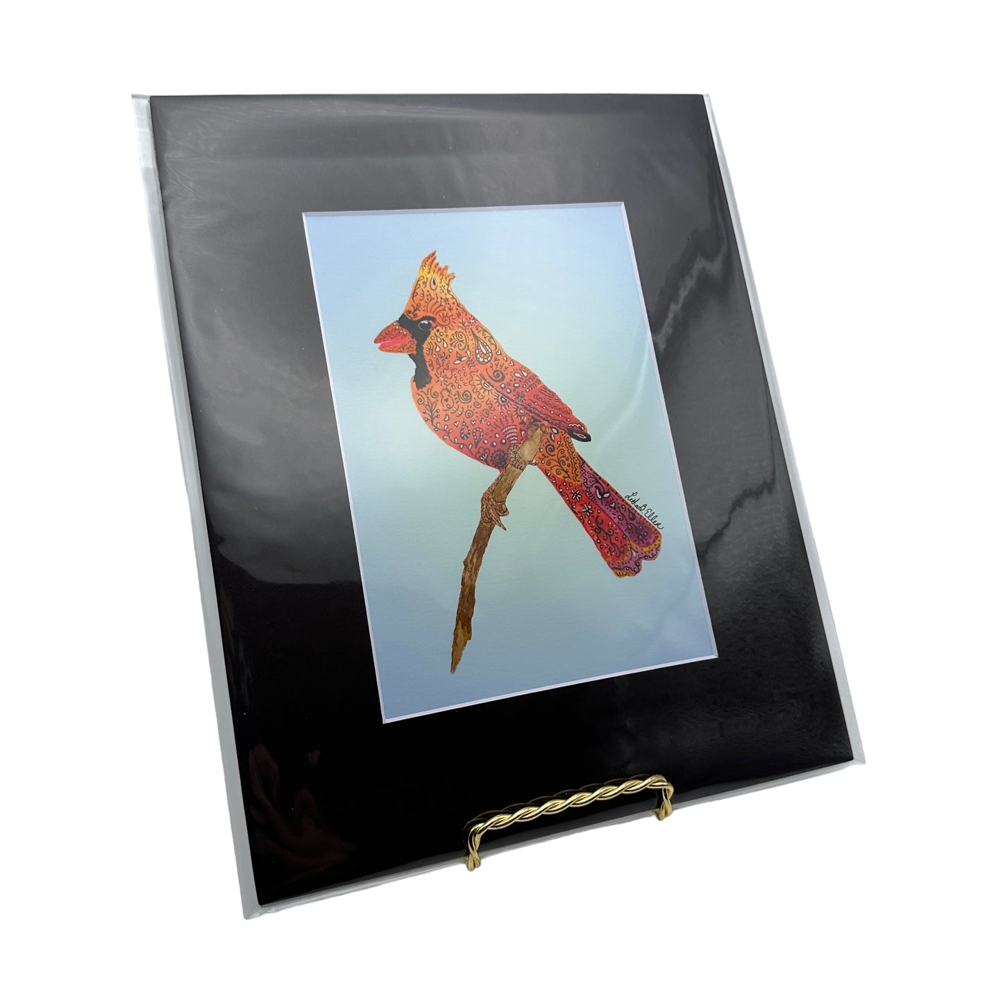 Cardy Cardinal Matted Print - 3 Sizes Available