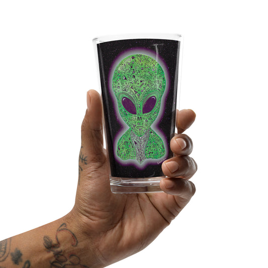 Alien Shaker Pint Glass