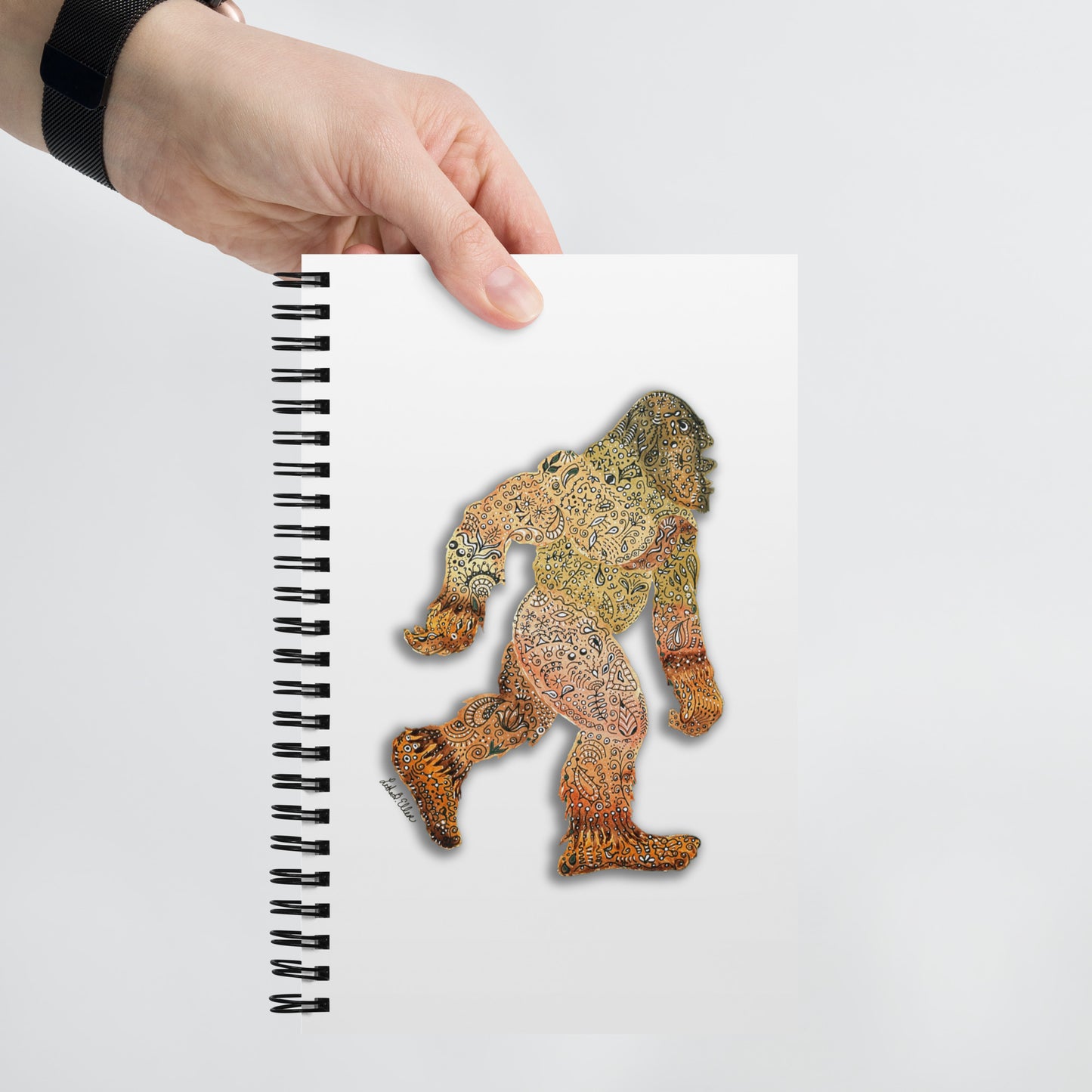 Bigfoot-Themed Spiral Notebook - Unique Sasquatch Journal for Notes & Sketches, Perfect Gift for Cryptid Fans