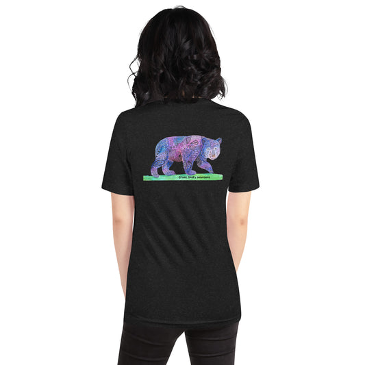 Smoky Mountain Bear Unisex T-shirt (Image on Back)